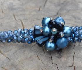 Hair Clip with Vintage Centerpiece